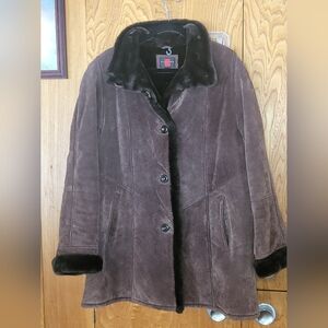 Gallery Brown Leather Coat